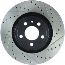 Load image into Gallery viewer, StopTech Slotted &amp; Drilled Sport Brake Rotor - 2015 Ford Mustang Non-Brembo - Front Left