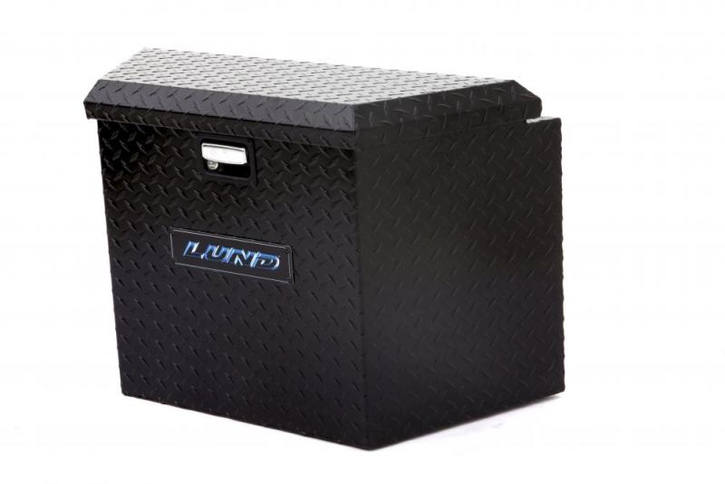 Lund Universal Aluminum Trailer Tongue Storage Box - Black