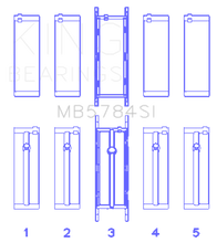 Cargar imagen en el visor de la galería, King Engine Bearings BMW N20/B20 Crankshaft Main Bearings
