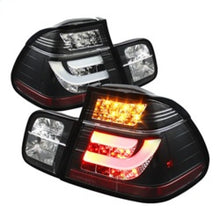 Cargar imagen en el visor de la galería, Spyder BMW E46 3-Series 99-01 4Dr Light Bar Style LED Tail Lights Black ALT-YD-BE4699-4D-LBLED-BK