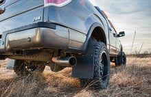Cargar imagen en el visor de la galería, Husky Liners Universal 14in W Stainless Steel Top &amp; Weight Kick Back Mud Flaps