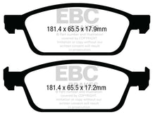 Cargar imagen en el visor de la galería, EBC 13+ Ford Escape 1.6 Turbo 4WD Yellowstuff Front Brake Pads
