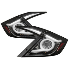 Cargar imagen en el visor de la galería, Spyder 16-19 Honda Civic 4 Door Light Bar LED Tail Lights - Black - ALT-YD-HC164D-LB-BK