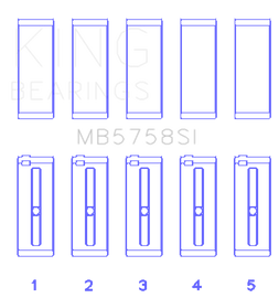 King Engine Bearings 2007 Mini Cooper Main Bearing Set - Size STD