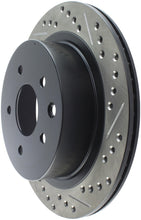 Cargar imagen en el visor de la galería, StopTech 03-05 350Z / 03-04 G35 / 03-05 G35X SportStop Slotted &amp; Drilled Rear Left Rotor