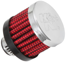 Cargar imagen en el visor de la galería, K&amp;N .315/.431 Flange 1 3/8 inch OD 1.5 inch H Clamp On Crankcase Vent Filter