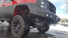 Load image into Gallery viewer, DV8 Offroad 07-13 GMC Sierra 1500 Winch Ready Front Bumper - Black Powdercoat