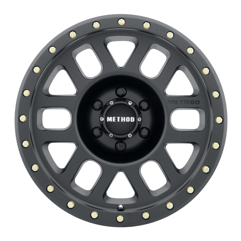 Method MR309 Grid 17x8.5 0mm Offset 6x135 94mm CB Matte Black Wheel