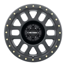 Cargar imagen en el visor de la galería, Method MR309 Grid 18x9 0mm Offset 6x5.5 108mm CB Matte Black Wheel