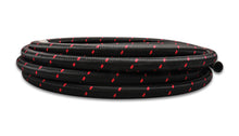 Cargar imagen en el visor de la galería, Vibrant -12 AN Two-Tone Black/Red Nylon Braided Flex Hose (10 foot roll)