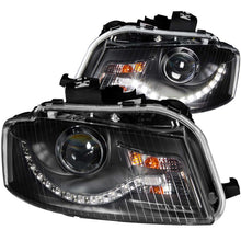 Load image into Gallery viewer, ANZO 2006-2008 Audi A3 Projector Headlights Black (R8 LED Style)