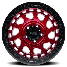 Cargar imagen en el visor de la galería, Dirty Life 9313 Enigma Race 17x9 / 5x127 BP / -38mm Offset / 78.1mm Hub Crimson Candy Red Wheel
