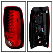 Cargar imagen en el visor de la galería, Spyder Chevy Silverado 1500 03-06 (Not Fit Stepside)LED Tail Lights Red Clear ALT-YD-CS03-LED-RC