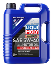 Cargar imagen en el visor de la galería, LIQUI MOLY 5L Synthoil Premium Motor Oil SAE 5W40