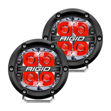 Cargar imagen en el visor de la galería, Rigid Industries 360-Series 4in LED Off-Road Spot Beam - Red Backlight (Pair)