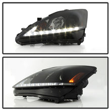 Cargar imagen en el visor de la galería, Spyder Lexus IS 250/350 2006-2010 Projector Headlights DRL Black Smoke PRO-YD-LIS06-DRL-BSM