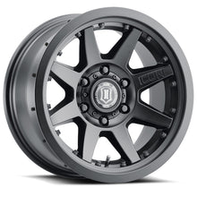 Cargar imagen en el visor de la galería, ICON Rebound Pro 17x8.5 5x5 -6mm Offset 4.5in BS 71.5mm Bore Satin Black Wheel