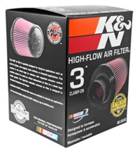 Cargar imagen en el visor de la galería, K&amp;N Universal Rubber Filter - Round Tapered 6in Base OD x 3in Flange ID x 6in H