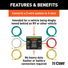 Load image into Gallery viewer, Curt 2-to-3-Wire Taillight Converter