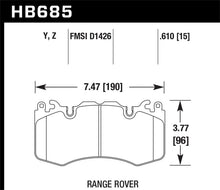 Cargar imagen en el visor de la galería, Hawk 10-11 Range Rover/Range Rover Sport Supercharged LTS Front Brake Pads