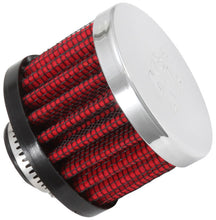 Cargar imagen en el visor de la galería, K&amp;N Clamp On Rubber Base Crankcase Vent Filter 0.5in Flange ID 2in OD 1.5in Height