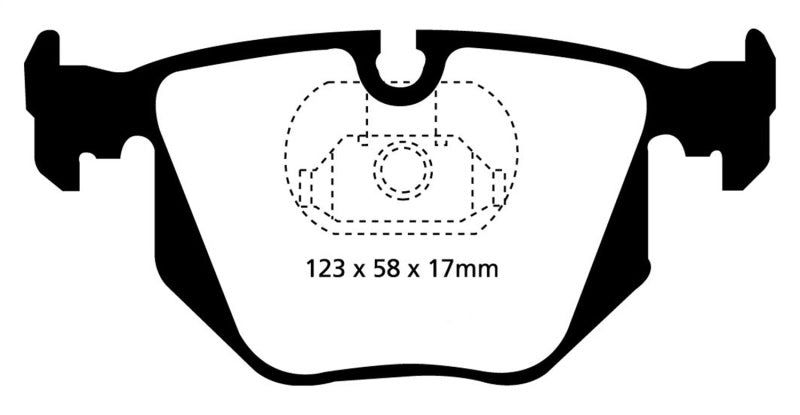 EBC 01-07 BMW M3 3.2 (E46) Redstuff Rear Brake Pads