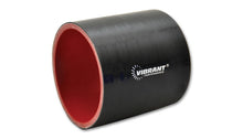 Cargar imagen en el visor de la galería, Vibrant 4 Ply Reinforced Silicone Straight Hose Coupling - 3in I.D. x 3in long (BLACK)