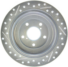 Cargar imagen en el visor de la galería, StopTech Select Sport 98-08 Subaru Forester Slotted and Drilled Left Rear Rotor