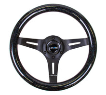 Cargar imagen en el visor de la galería, NRG Classic Wood Grain Steering Wheel (310mm) Black Sparkle w/Blk 3-Spoke Center