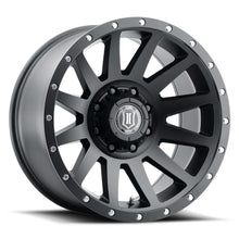 Cargar imagen en el visor de la galería, ICON Compression 20x10 8x6.5 -19mm Offset 4.75in BS 121.4mm Bore Satin Black Wheel