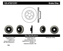 Cargar imagen en el visor de la galería, Stoptech 06-08 Subaru Legacy Wagon/Sedan 2.5i Front Cyro Performance Rotor