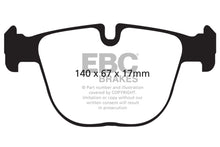 Cargar imagen en el visor de la galería, EBC 10+ BMW X5M 4.4 Twin Turbo Redstuff Rear Brake Pads