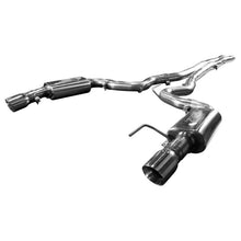 Cargar imagen en el visor de la galería, Kooks 15+ Mustang 5.0L 4V Convertible 3in Cat-Back w/ X-Pipe 4in Slash Cut Polished Tips Exhaust