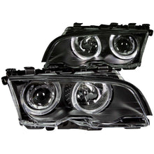 Load image into Gallery viewer, ANZO 1999-2001 BMW 3 Series E46 Projector Headlights w/ Halo Black