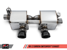 Cargar imagen en el visor de la galería, AWE Tuning Porsche 911 (991.2) Carrera / S SwitchPath Exhaust for PSE Cars - Diamond Black Tips