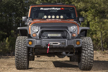 Cargar imagen en el visor de la galería, Rugged Ridge Spartacus Stubby Bumper Black 07-18 Jeep Wrangler