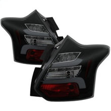 Cargar imagen en el visor de la galería, Spyder 12-14 Ford Focus 5DR LED Tail Lights - Black Smoke (ALT-YD-FF12-LED-BSM)