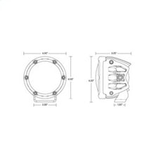 Cargar imagen en el visor de la galería, Rigid Industries 360-Series 4in Fog w/ Amber PRO Lens - White (Pair)