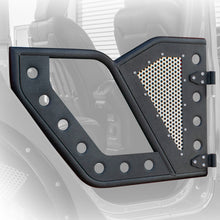 Cargar imagen en el visor de la galería, DV8 Offroad Jeep 18+ Wrangler JL / 20+ Gladiator JT Front Rock Doors w/ Perforated Aluminum Mesh