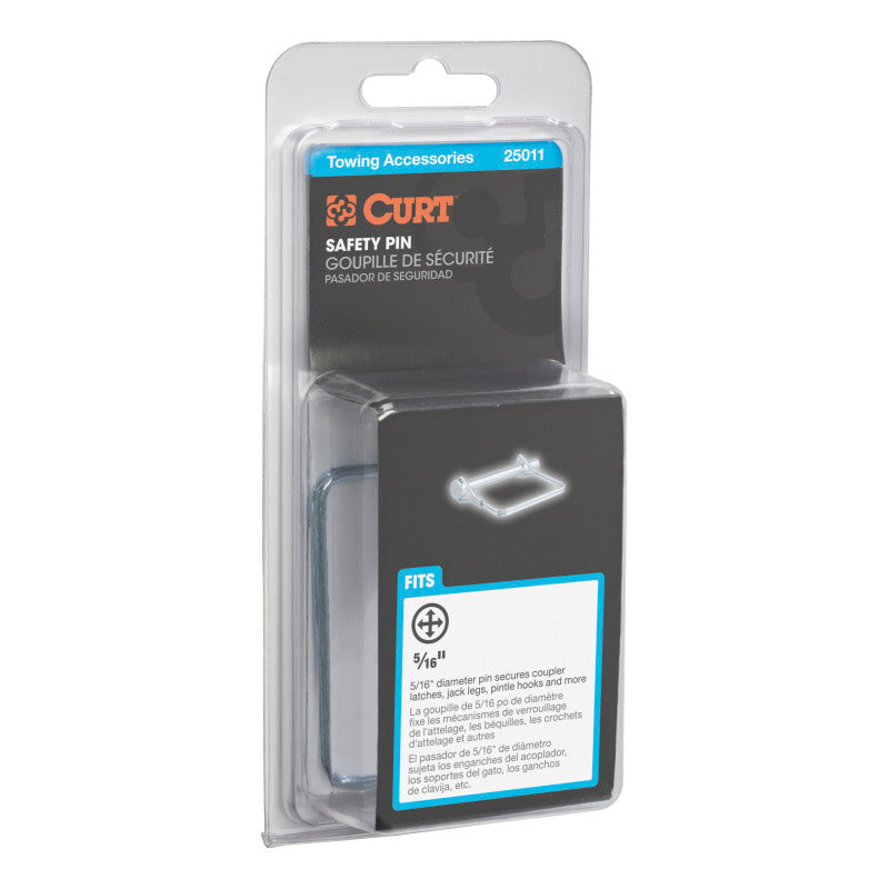 Curt 5/16in Safety Pin (3in Pin Length Packaged)