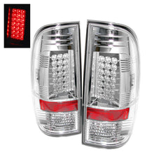 Cargar imagen en el visor de la galería, Spyder Ford Super Duty 08-15 LED Tail Lights Chrome ALT-YD-FS07-LED-C