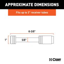 Load image into Gallery viewer, Curt 5/8in Hitch Lock (3in Receiver Barbell Chrome)