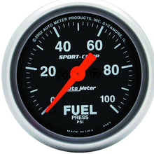 Cargar imagen en el visor de la galería, Autometer Sport-Comp 52mm 0-100 PSI Electronic Fuel Pressure Gauge