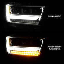 Cargar imagen en el visor de la galería, ANZO 19-20 Dodge Ram 1500 Tradesman LED Projector Headlights Plank Style w/Sequential Black (Pass.)