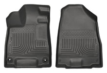 Cargar imagen en el visor de la galería, Husky Liners 2014 Acura MDX All Models Weatherbeater Black Front Floor Liners