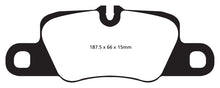 Cargar imagen en el visor de la galería, EBC 12-15 Porsche 911 (991) (Cast Iron Rotor only) 3.8 Carrera S Yellowstuff Rear Brake Pads