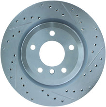 Cargar imagen en el visor de la galería, StopTech Select Sport 07-13 BMW 335i Slotted &amp; Drilled Vented Left Rear Brake Rotor