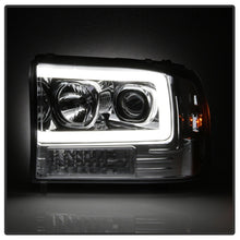 Load image into Gallery viewer, Spyder 99-04 Ford F-250 Super Duty Light Bar Projector Headlights - Chrome (PRO-YD-FF25099V2-LB-C)