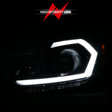 Cargar imagen en el visor de la galería, ANZO 2014-2016 Kia Forte Projector Headlights w/ Light Bar Black Housing w/ DRL