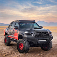 Cargar imagen en el visor de la galería, Go Rhino 16-21 Tacoma Element Front Bumper w/ Power Actuated Hide-away Light Bar Mount Tex Black